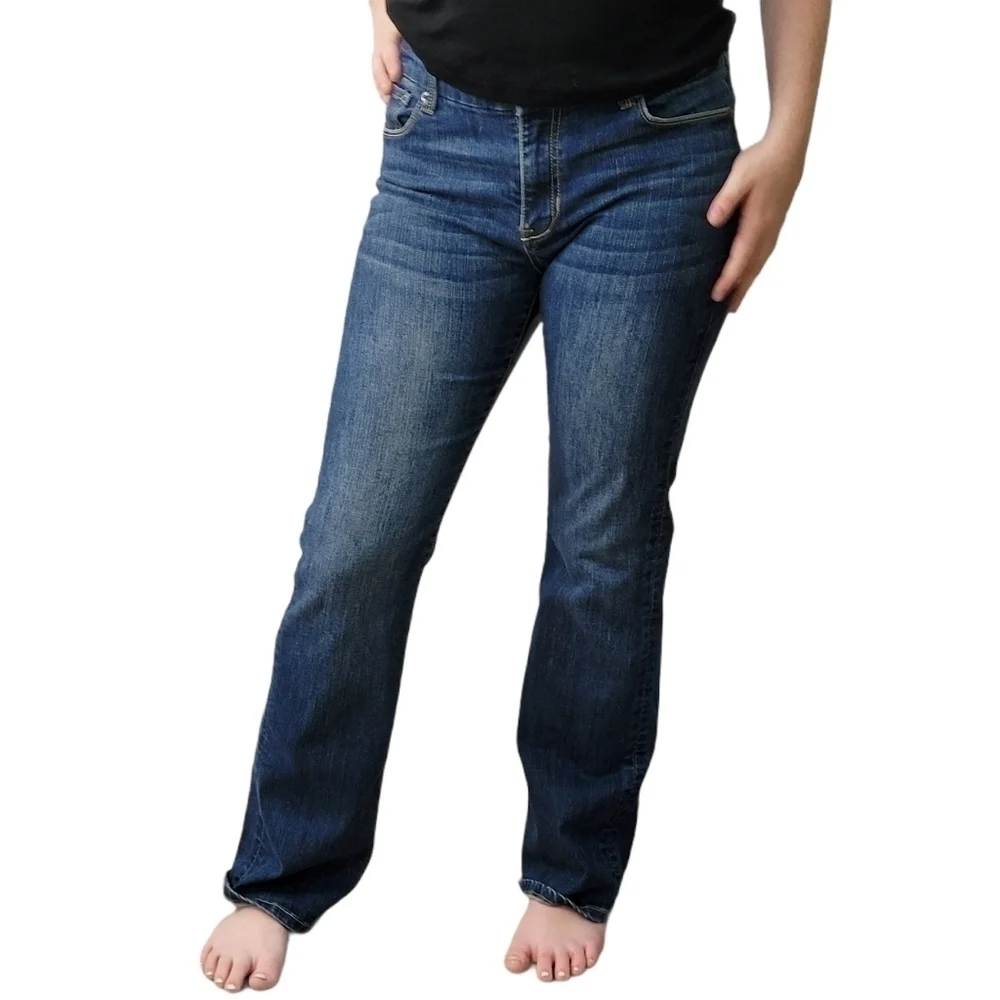 Seven7 Denim Bootcut Boyfriend Jeans Size 8 - Picture 4 of 14